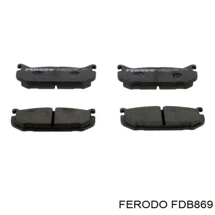 FDB869 Ferodo колодки тормозные задние дисковые