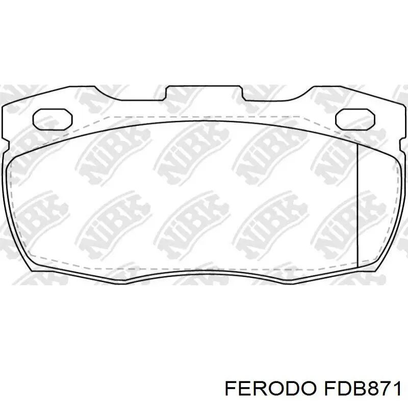 Колодки Ferodo FDB871 цена, от 25.09 USD
