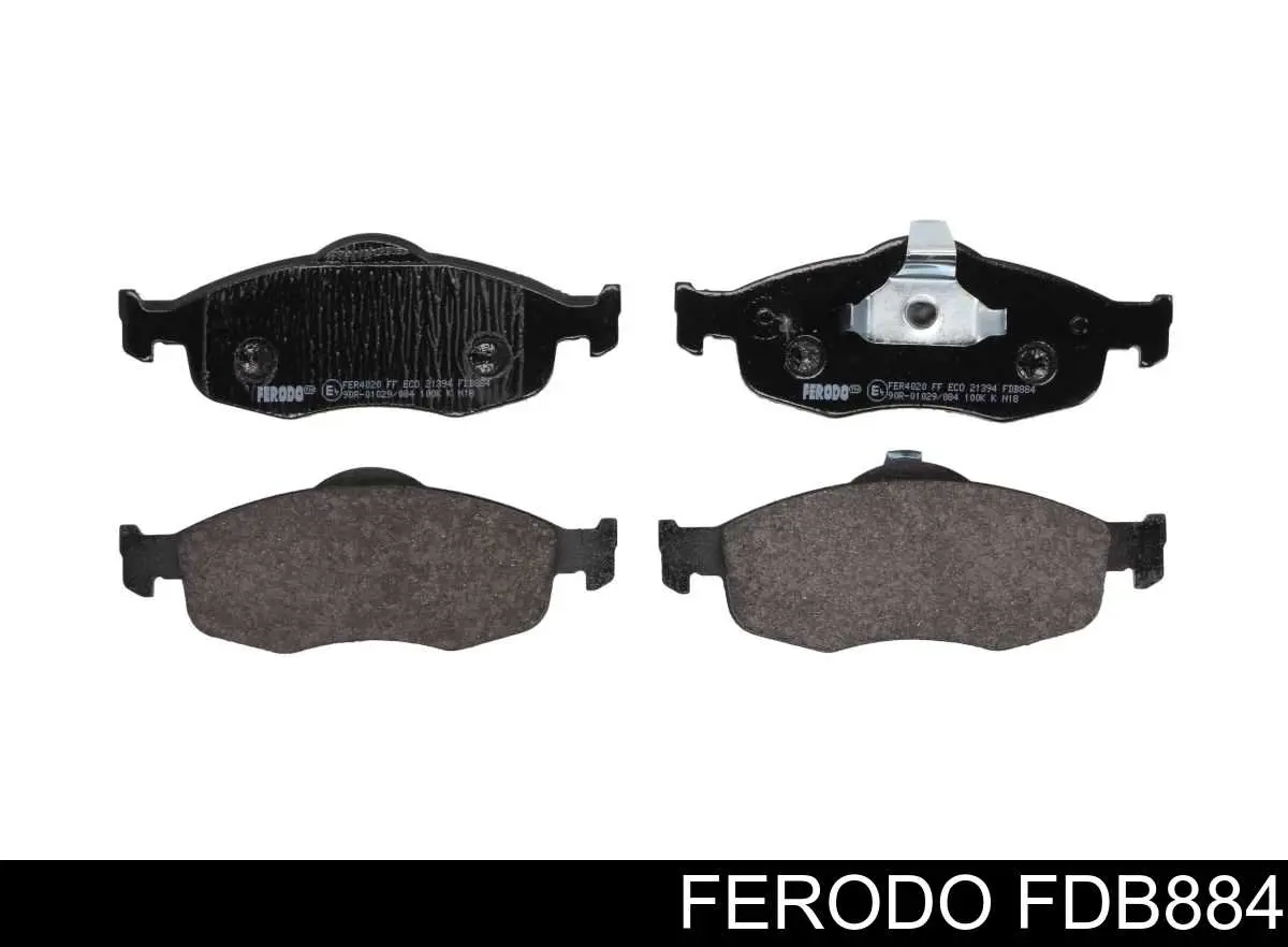 FDB884 Ferodo колодки тормозные передние дисковые
