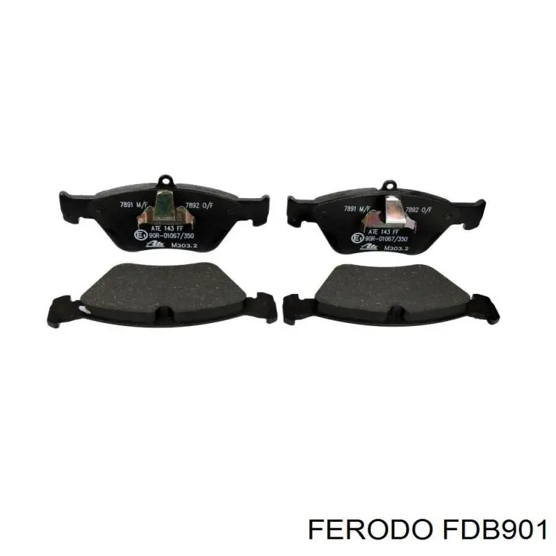 FDB901 Ferodo колодки тормозные передние дисковые