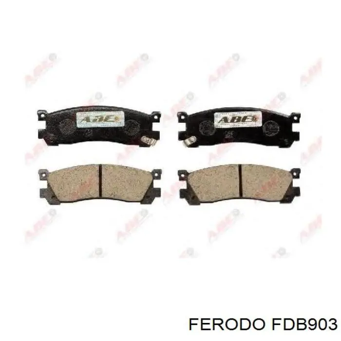 FDB903 Ferodo колодки тормозные задние дисковые