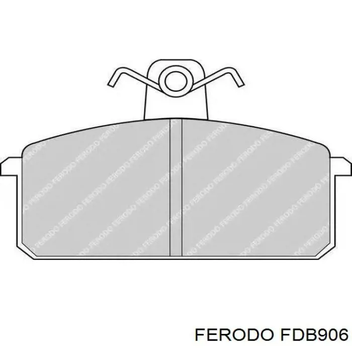 FDB906 Ferodo колодки тормозные передние дисковые