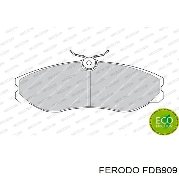 Pastillas de freno delanteras FDB909 Ferodo