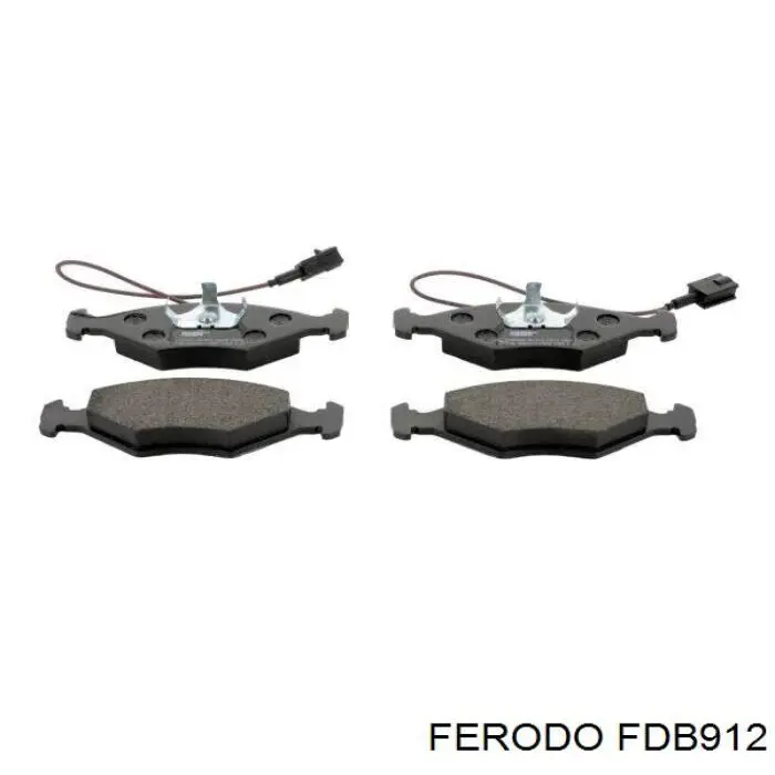 FDB912 Ferodo колодки тормозные передние дисковые