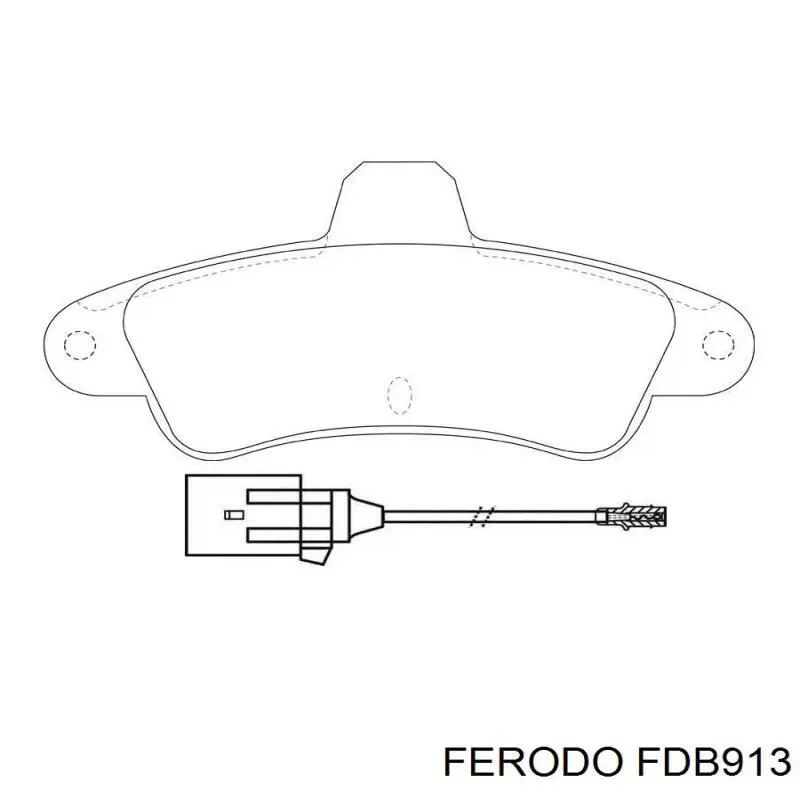 Задние дисковые колодки Ferodo FDB913