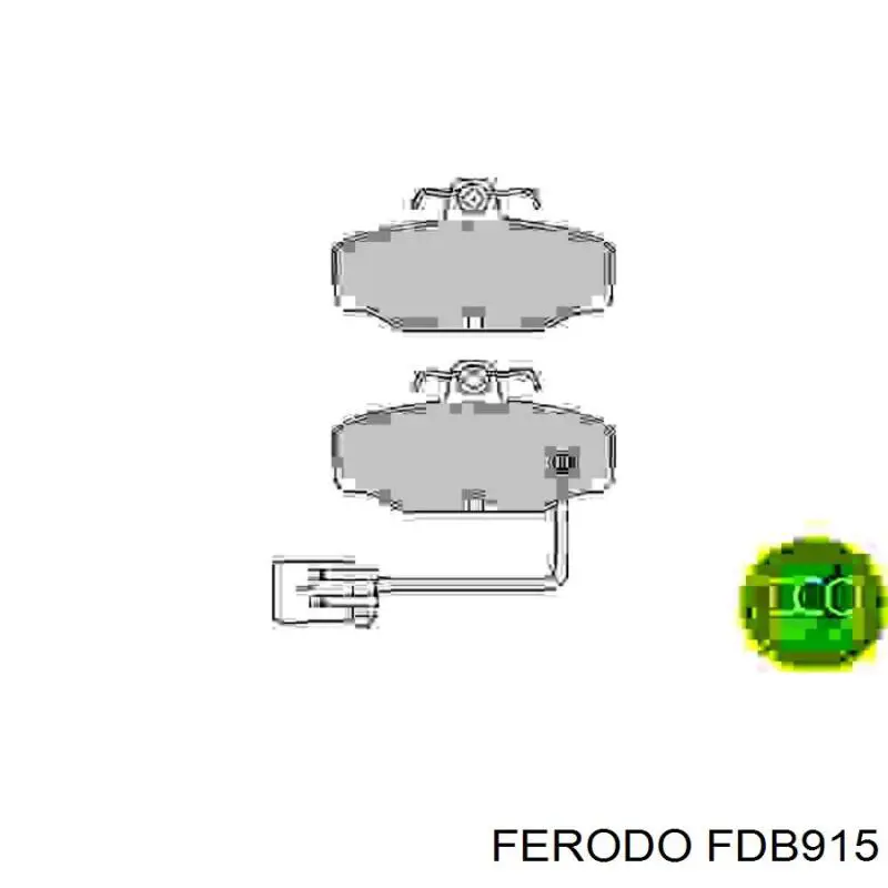 Задние тормозные колодки FDB915 Ferodo