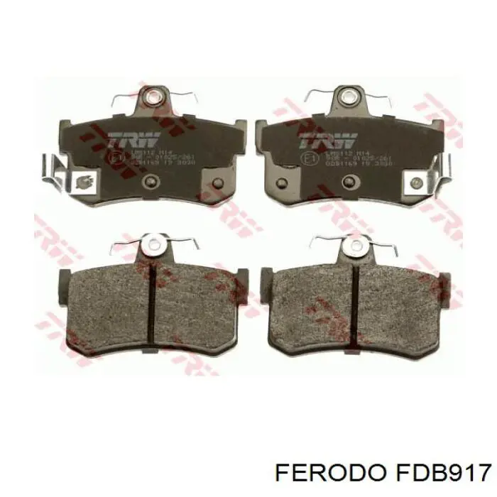 Купить FDB917 Ferodo Колодки тормозные задние, дисковые