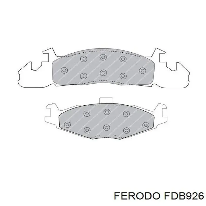 Купить FDB926 Ferodo Колодки тормозные задние, дисковые