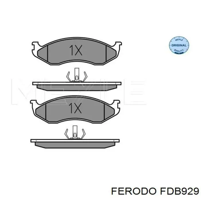 Колодки Ferodo FDB929 цена, от 39.00 USD