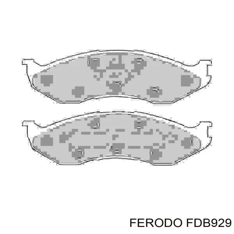 Pastillas de freno delanteras FDB929 Ferodo