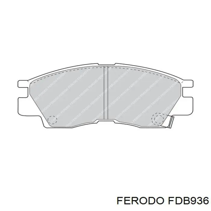 Передние тормозные колодки FDB936 Ferodo