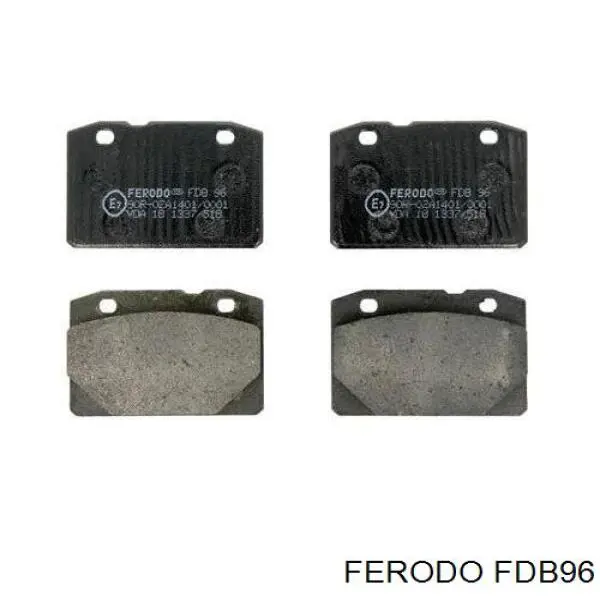 FDB96 Ferodo колодки тормозные передние дисковые