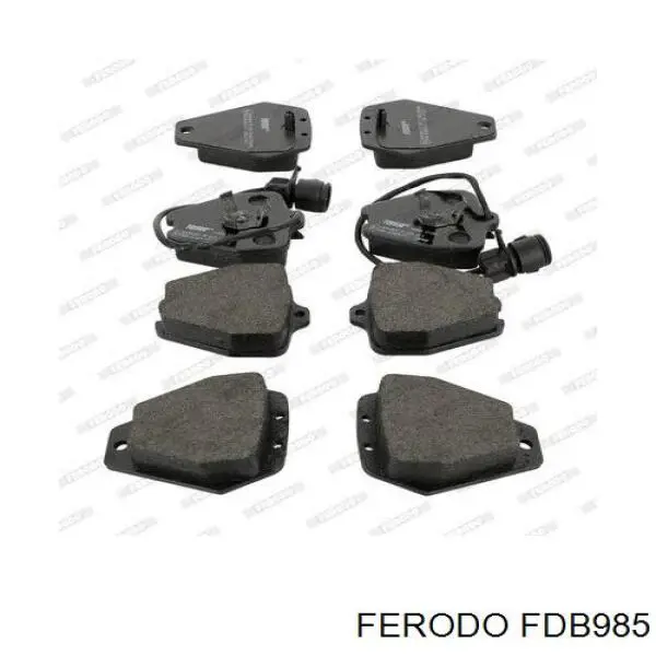 Колодки тормозные передние дисковые Ferodo FDB985