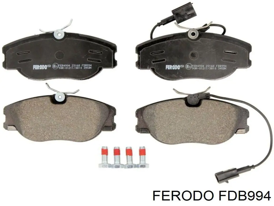 FDB994 Ferodo колодки тормозные передние дисковые