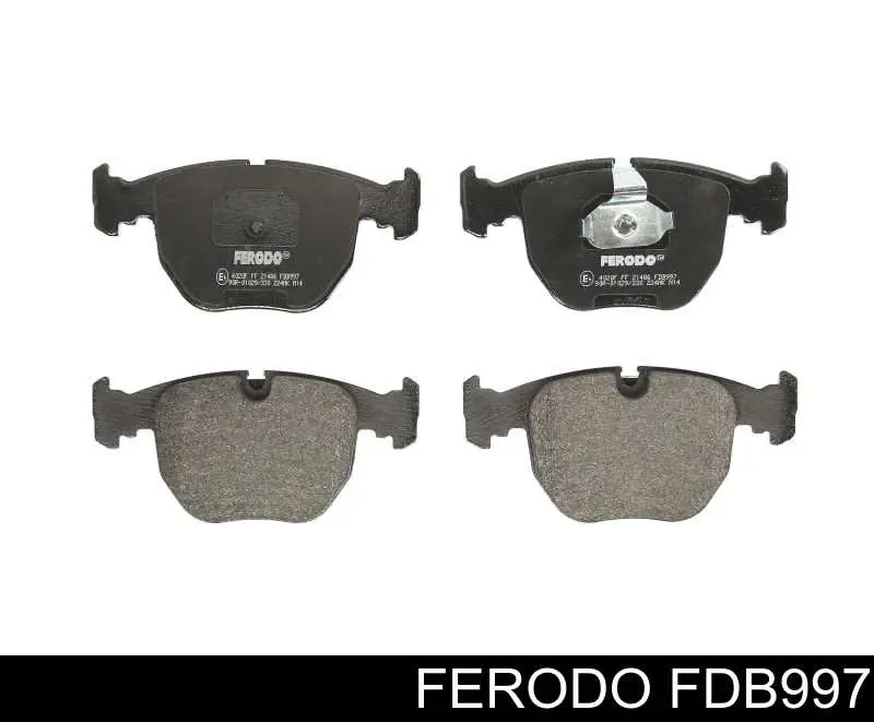 FDB997 Ferodo колодки тормозные передние дисковые
