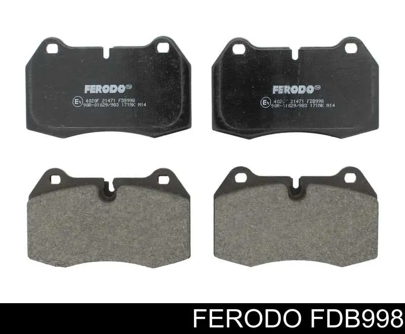 Передние тормозные колодки FDB998 Ferodo