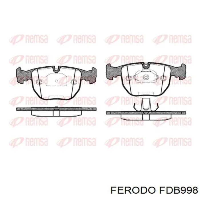 Колодки Ferodo FDB998 цена, от 47.79 USD