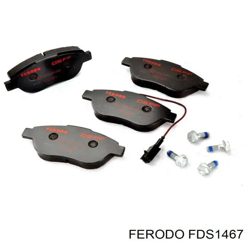 FDS1467 Ferodo колодки тормозные передние дисковые