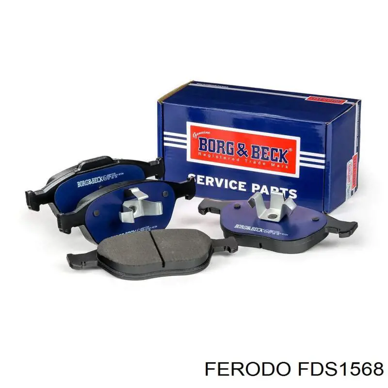 FDS1568 Ferodo колодки тормозные передние дисковые