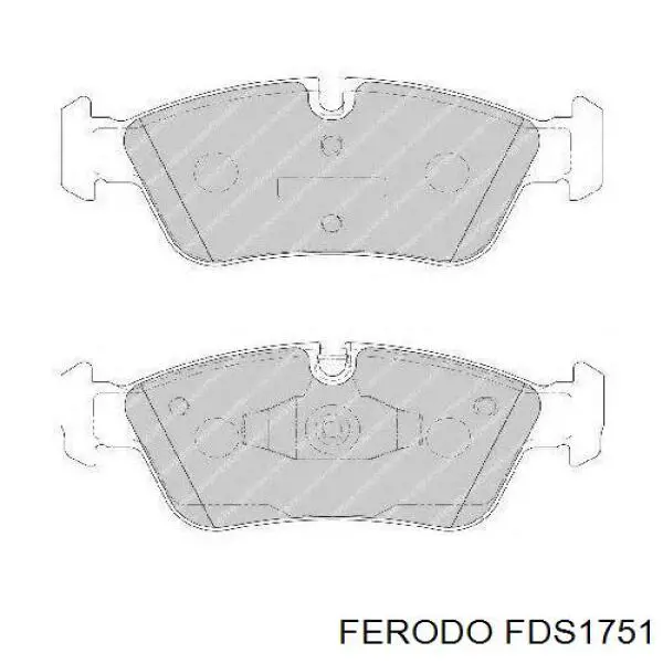 FDS1751 Ferodo колодки тормозные передние дисковые