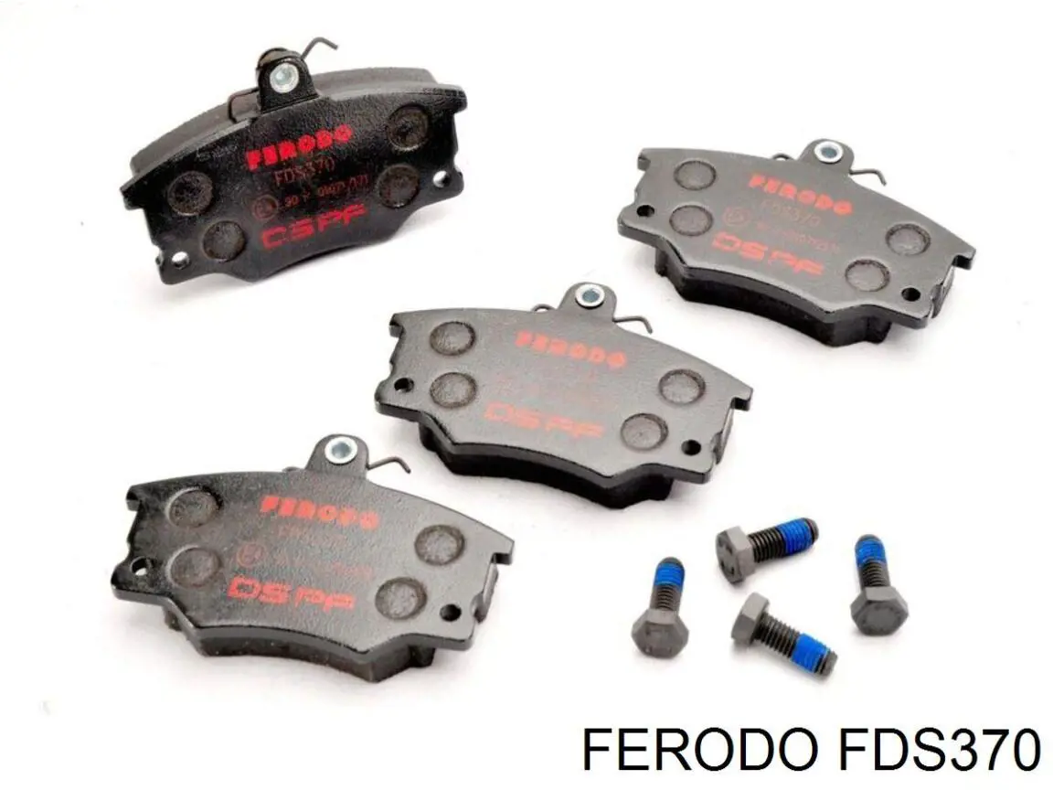 FDS370 Ferodo колодки тормозные передние дисковые