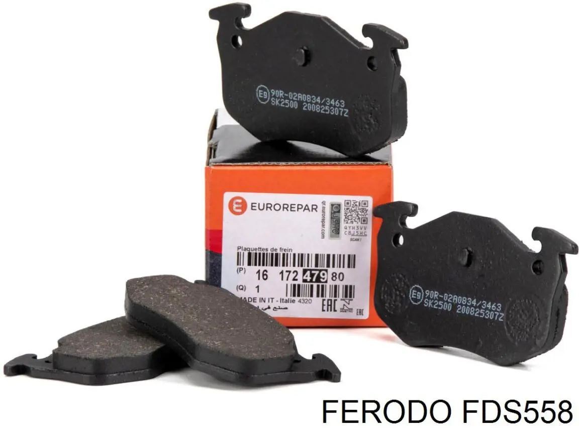FDS558 Ferodo колодки тормозные задние дисковые