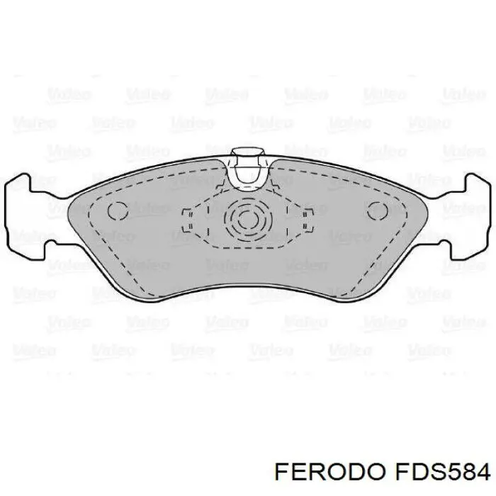 Колодки Ferodo FDS584 цена, от 17.25 USD