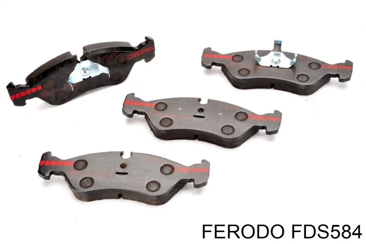FDS584 Ferodo колодки тормозные передние дисковые