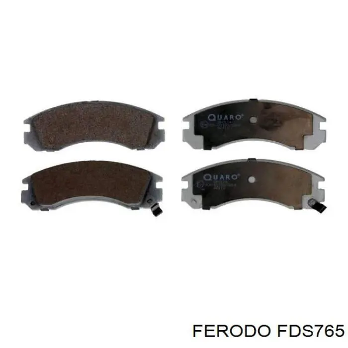 FDS765 Ferodo колодки тормозные передние дисковые