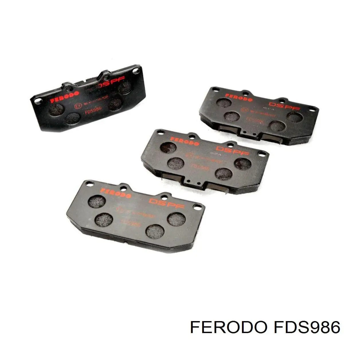 Передние тормозные колодки FDS986 Ferodo