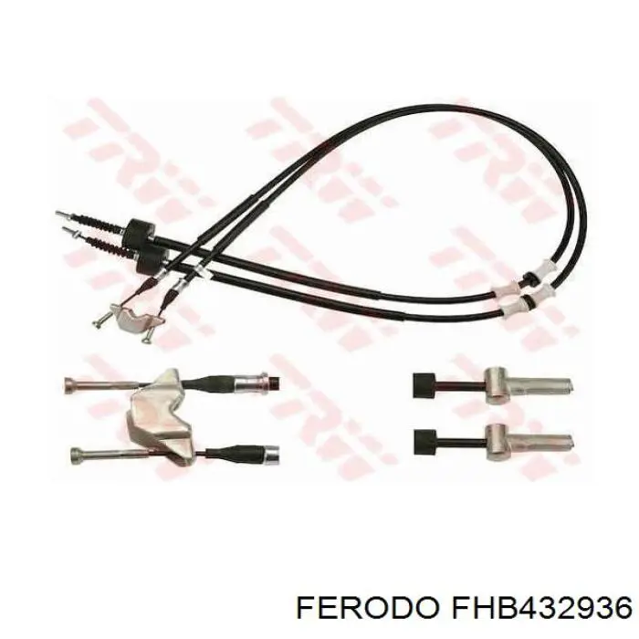 Cable de freno de mano trasero derecho/izquierdo FHB432936 Ferodo