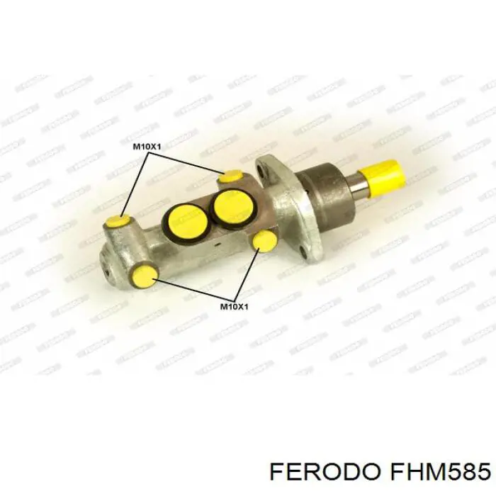 Цилиндр главный тормоза (гидротормозов) Ferodo FHM585 цена, от 29.97 USD