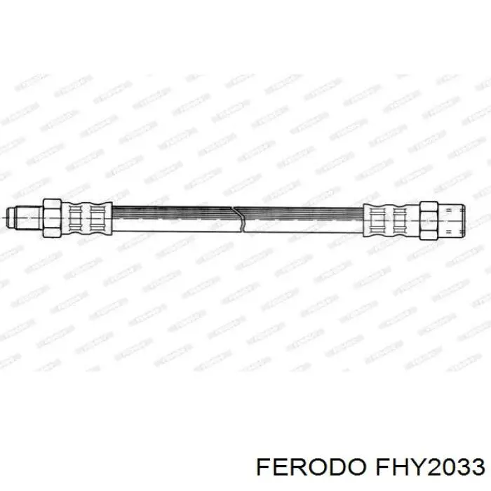 FHY2033 Ferodo шланг тормозной задний