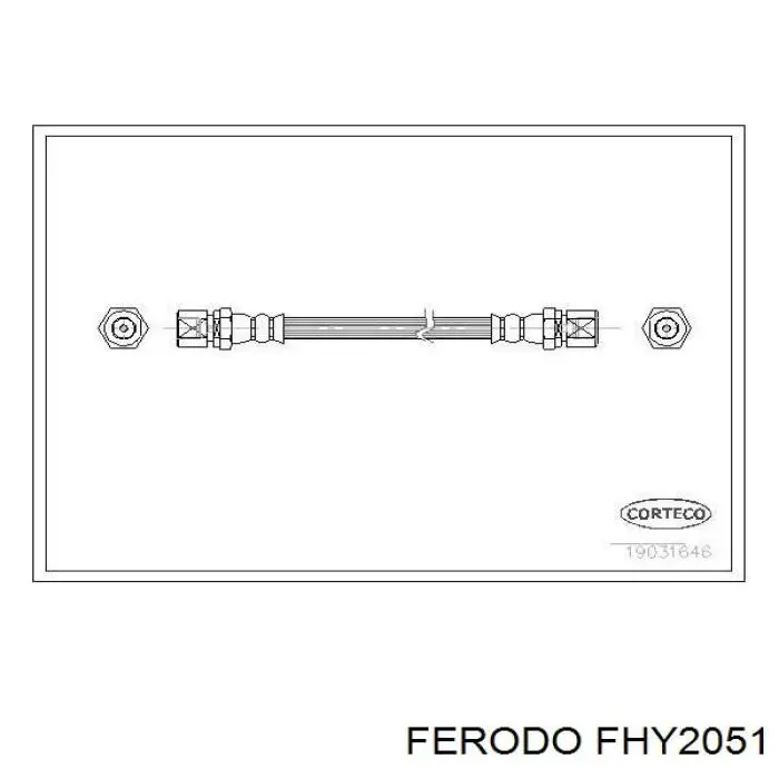Задний тормозной шланг FHY2051 Ferodo