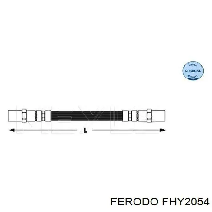 Tubo flexible de frenos trasero FHY2054 Ferodo