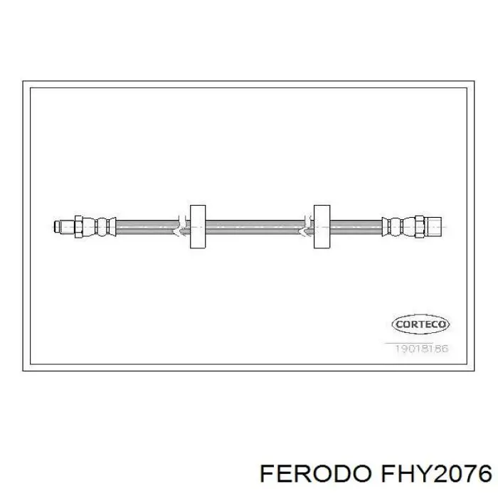 Шланг тормозной передний FHY2076 Ferodo