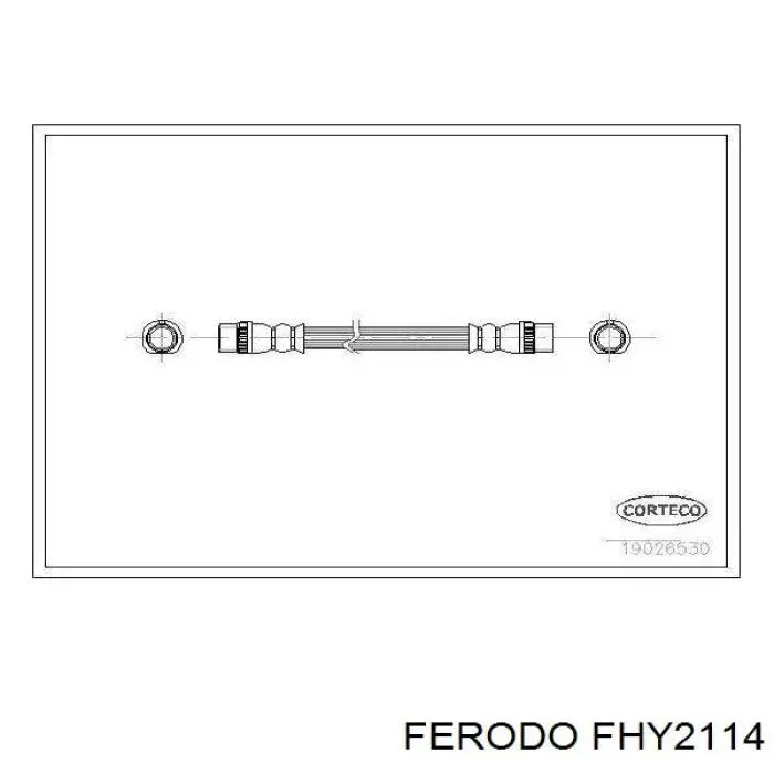 Tubo flexible de frenos trasero FHY2114 Ferodo