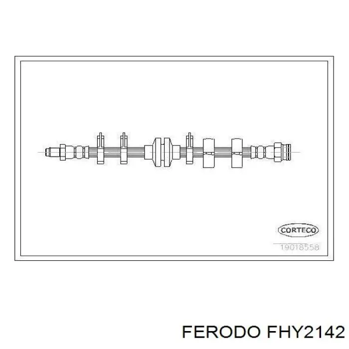FHY2142 Ferodo шланг тормозной передний