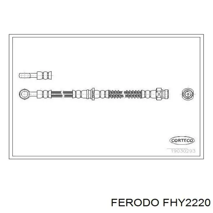 FHY2220 Ferodo шланг тормозной передний