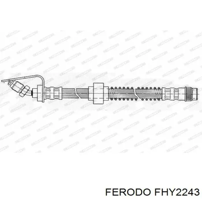 FHY2243 Ferodo шланг тормозной передний