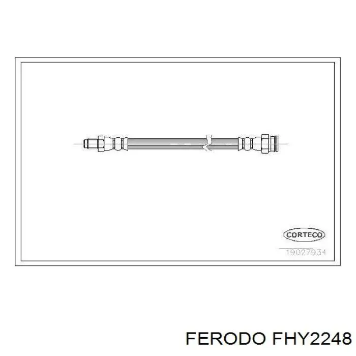 FHY2248 Ferodo шланг тормозной задний