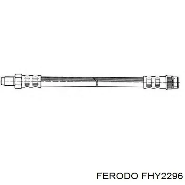 Tubo flexible de frenos trasero FHY2296 Ferodo