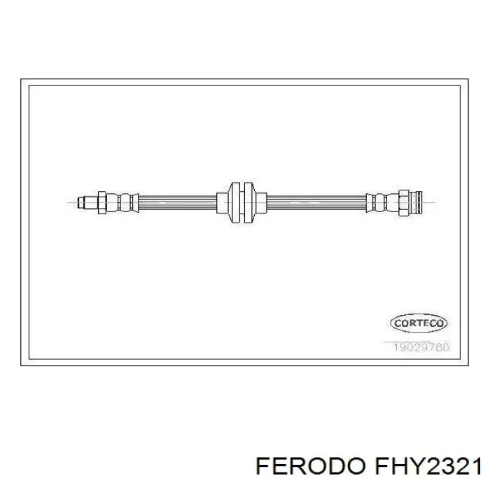 FHY2321 Ferodo шланг тормозной передний