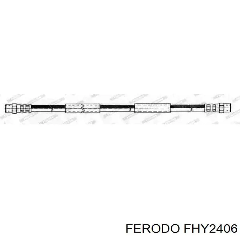 FHY2406 Ferodo шланг тормозной передний