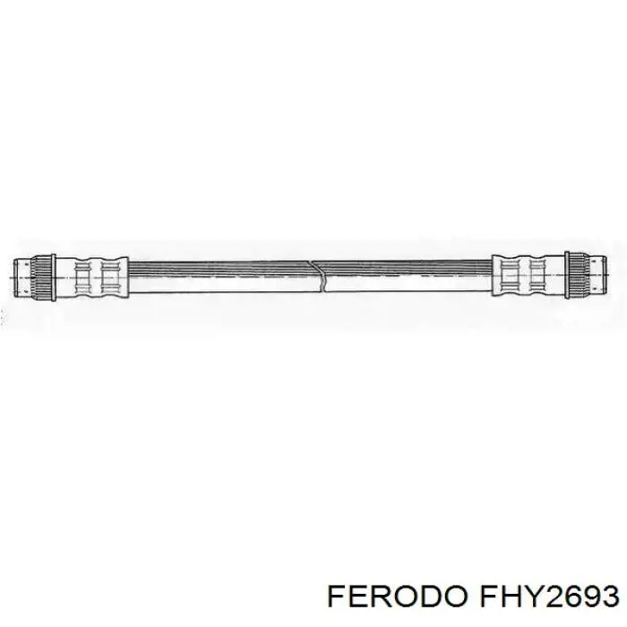 FHY2693 Ferodo шланг тормозной передний