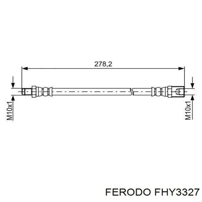 FT35160 Fast шланг тормозной задний