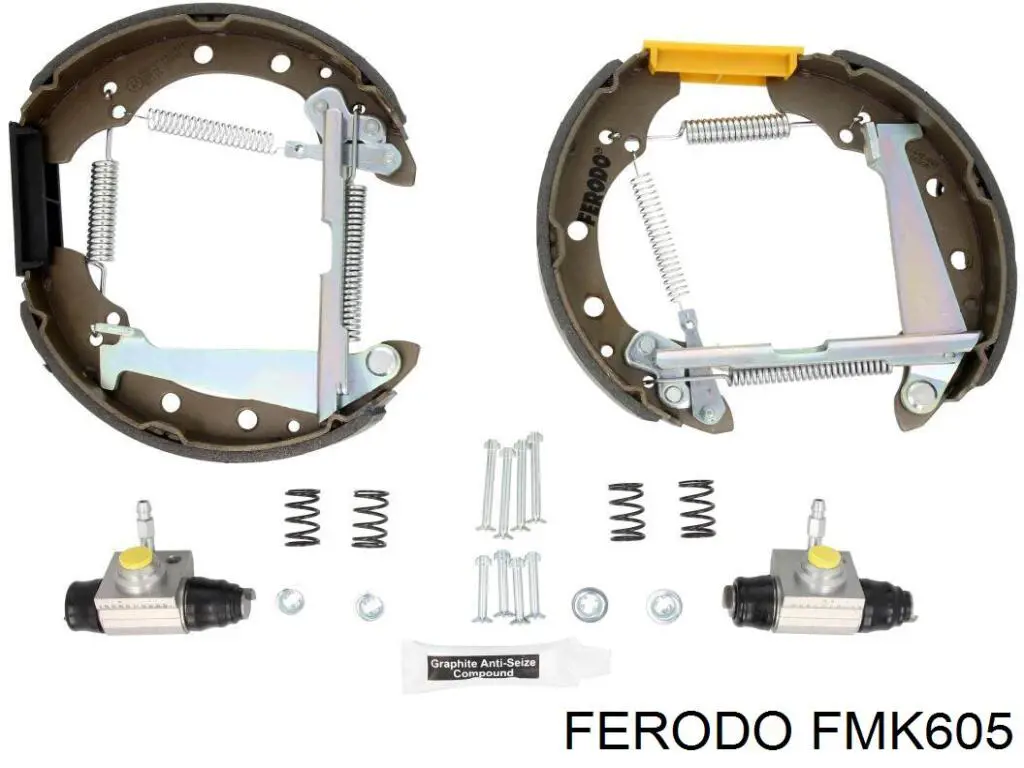 Zapatas de frenos de tambor traseras FMK605 Ferodo