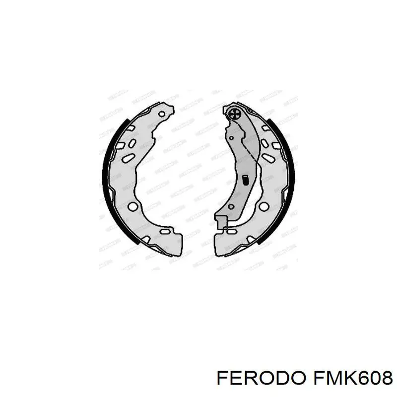 Juego de zapatas de frenos de tambor, con cilindros, completo FMK608 Ferodo