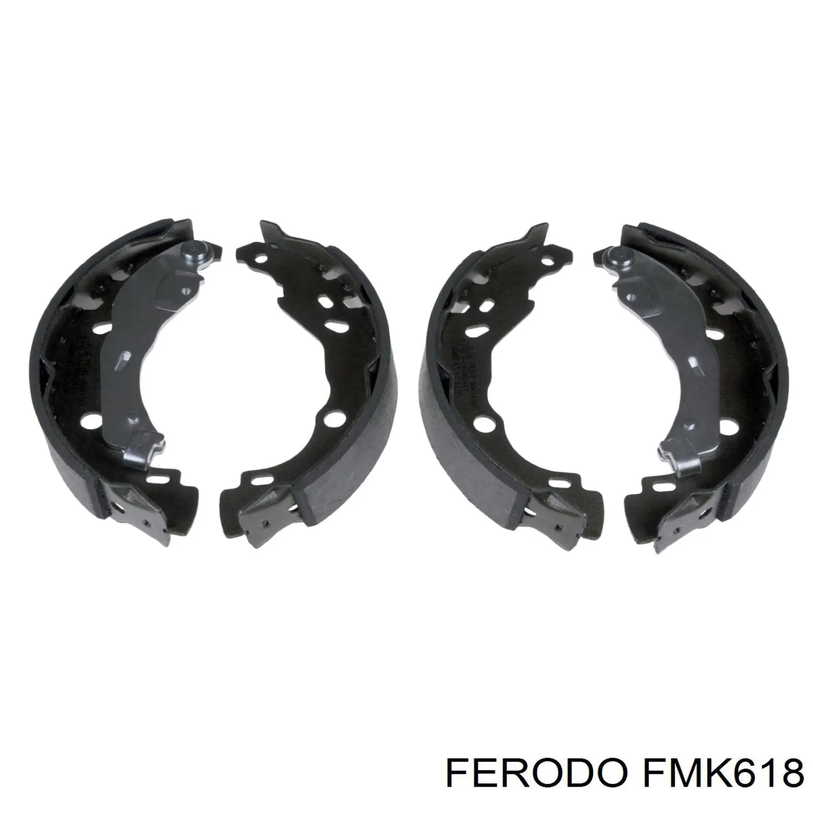 Juego de zapatas de frenos de tambor, con cilindros, completo FMK618 Ferodo