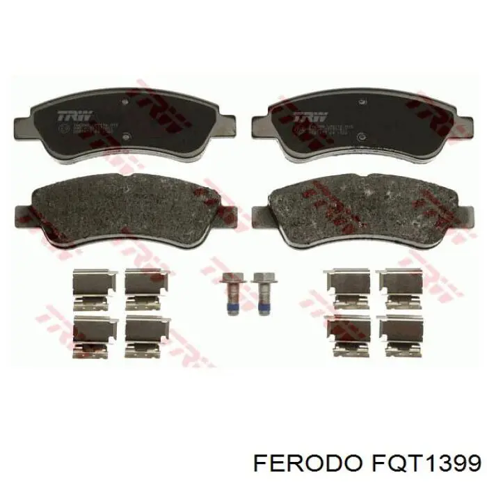FQT1399 Ferodo колодки тормозные передние дисковые